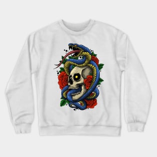 skull and snake Crewneck Sweatshirt